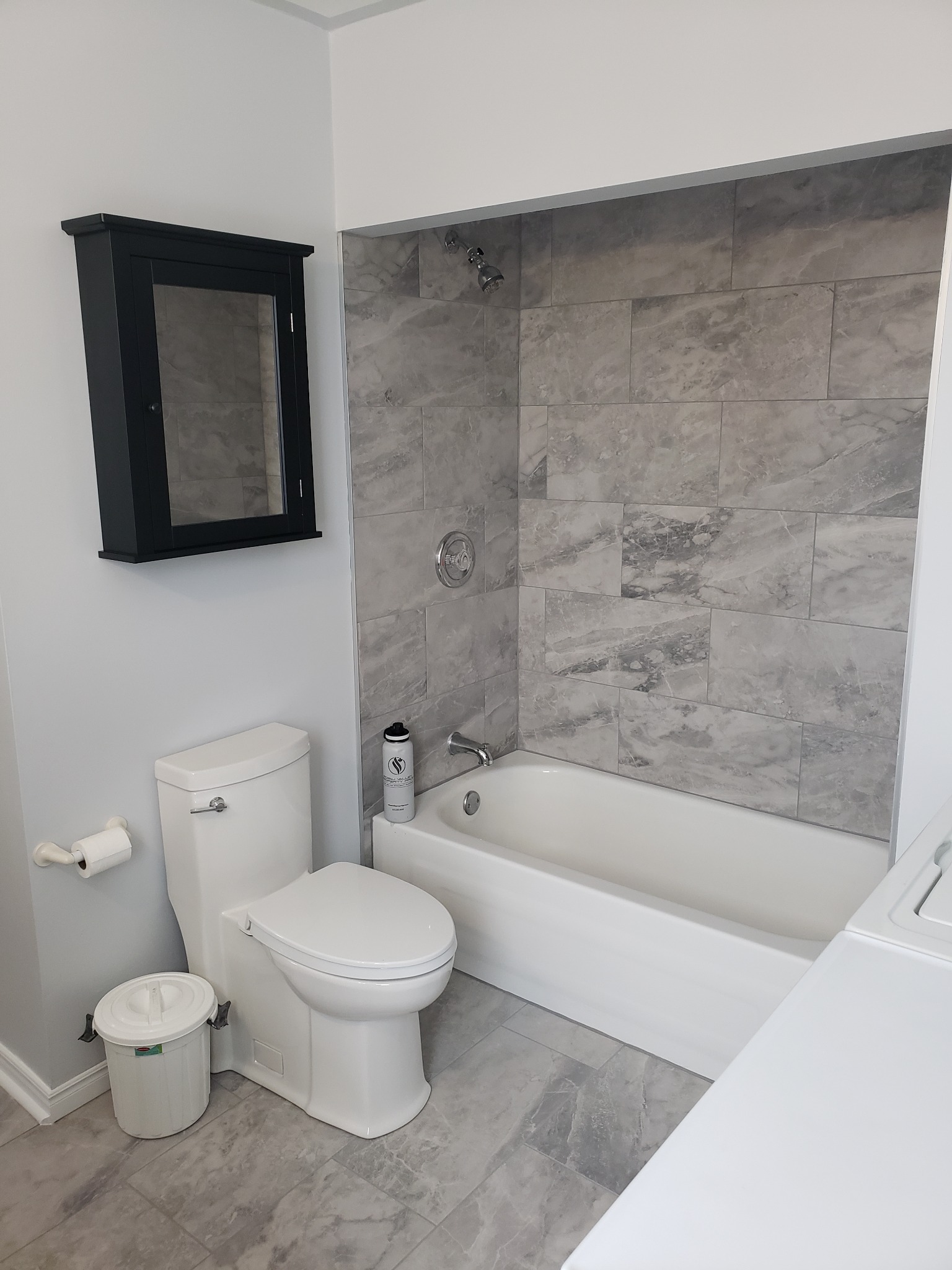 Bathroom renovation tub tile